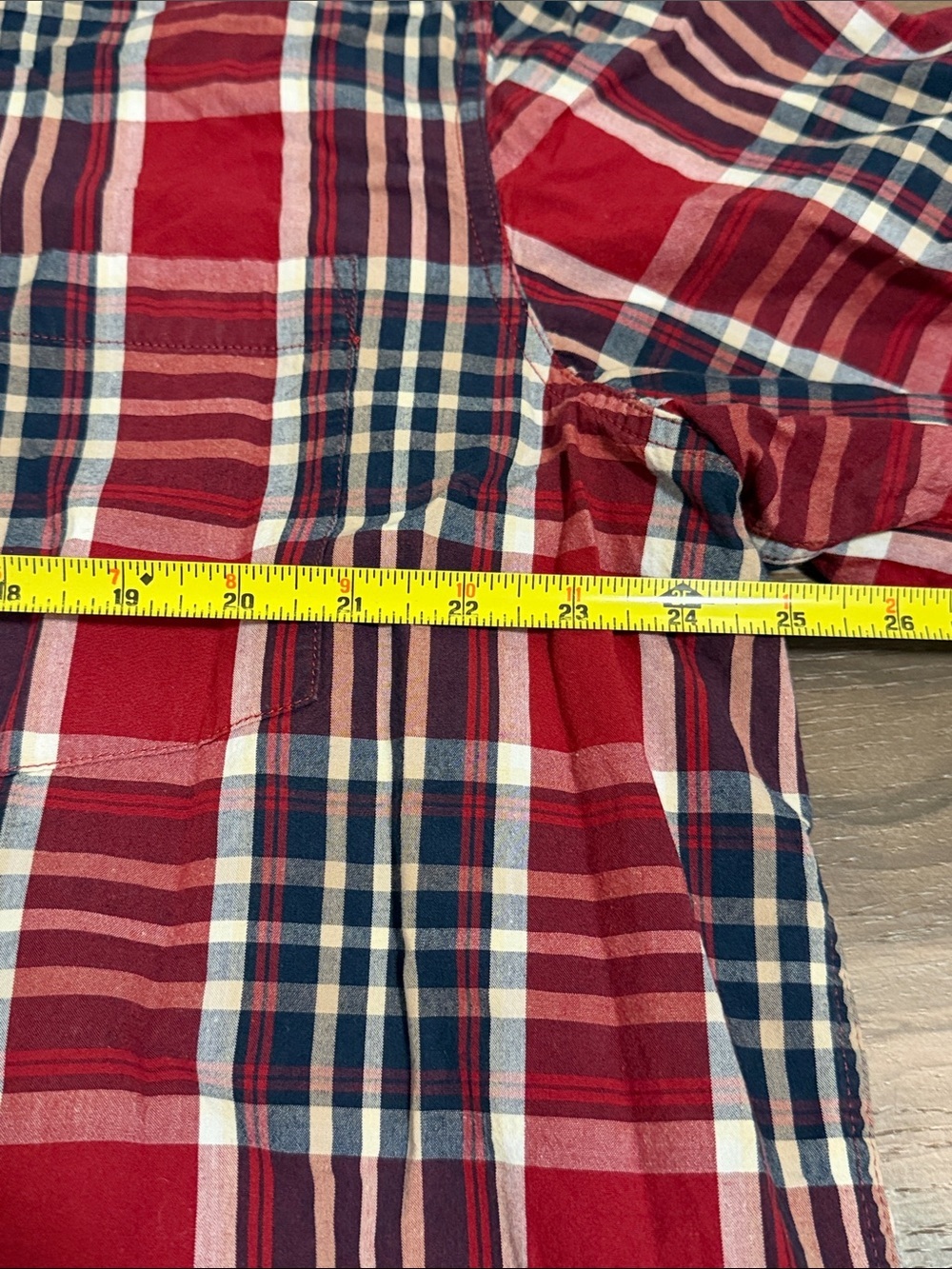 Carhartt Relaxed Fit Plaid Button-Up S/S Shirt Men’s 2XL Red Blue Casual - Picture 5 of 7